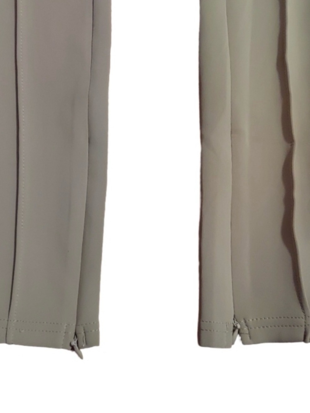 Manière De Voir Beige Neoprene Pintuck Leggings XS High Waist - Picture 12 of 16